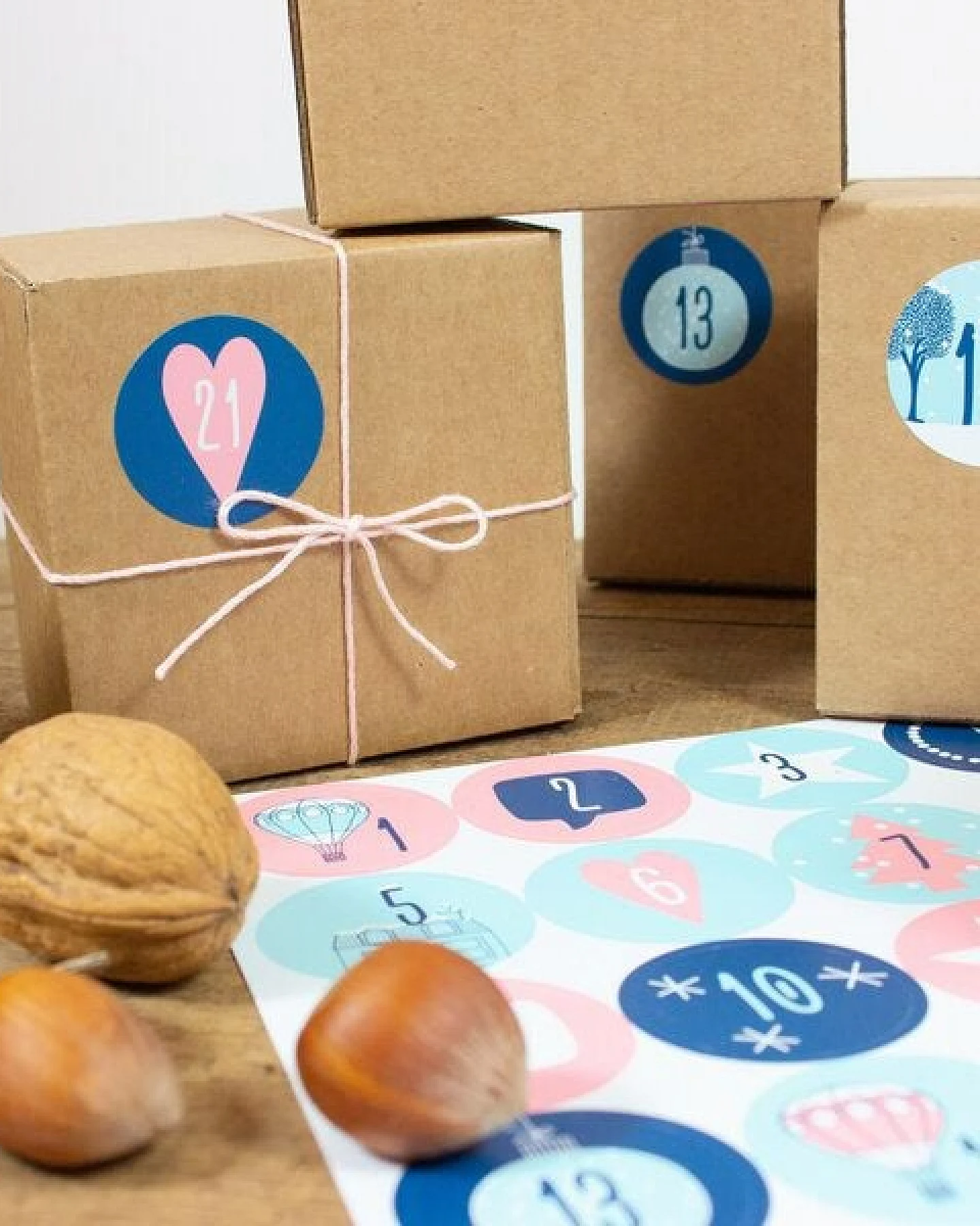 Bow & Hummingbird Adventskalender Set mit Boxen "Winter Wonder" – Ansicht 4