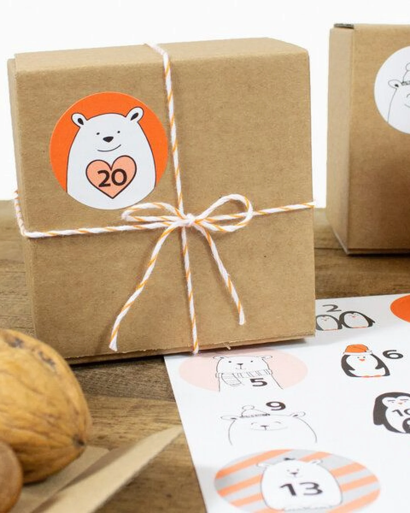 Bow & Hummingbird Adventskalender Set mit Boxen "Frostige Freunde" – Ansicht 4