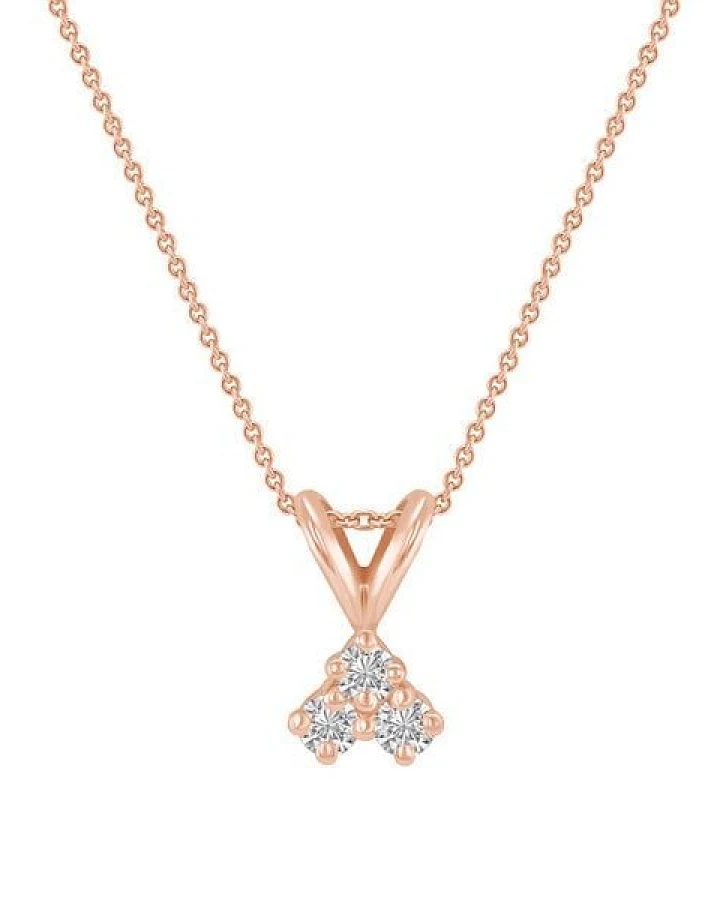 Eppi Goldene Kette mit drei synthetischen Diamanten Froze