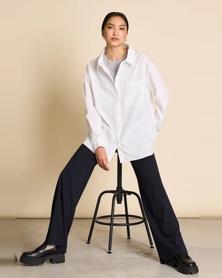 JAN 'N JUNE Damen vegan Bluse Mamro Weiss
