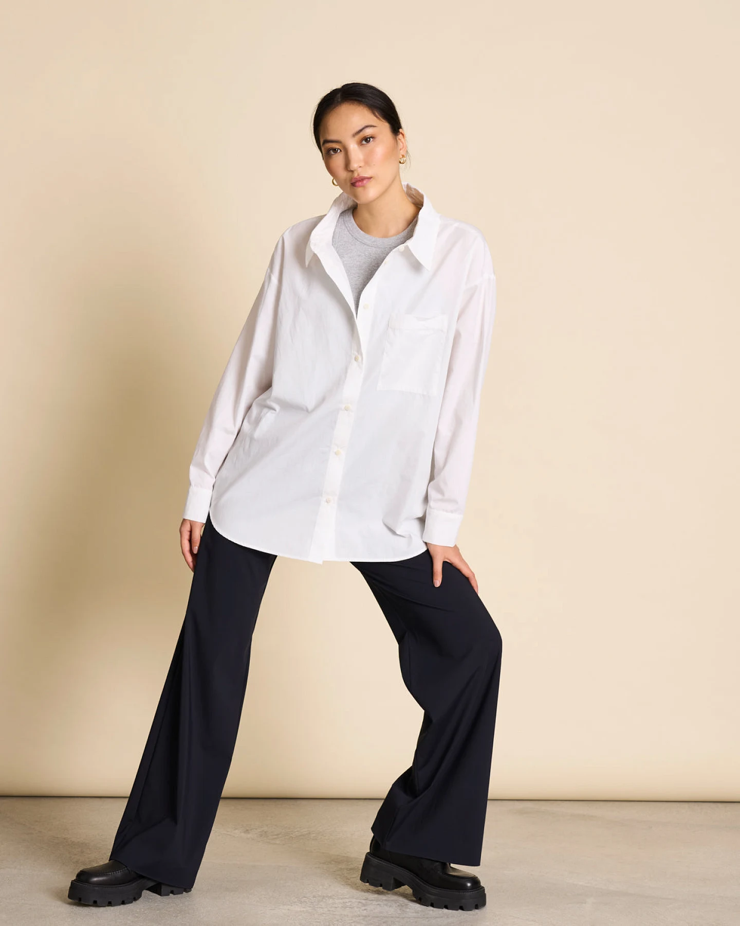 JAN 'N JUNE Damen vegan Bluse Mamro Weiss – Ansicht 2