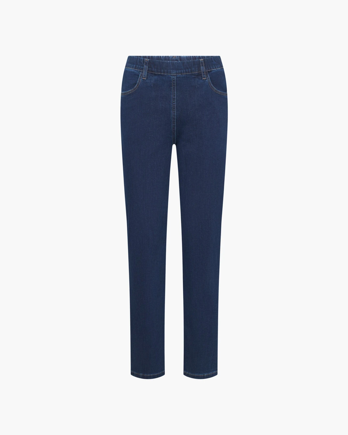 LAURIE Damen vegan Jeans Kelly Regular Mittellang Dunkelblau – Ansicht 2