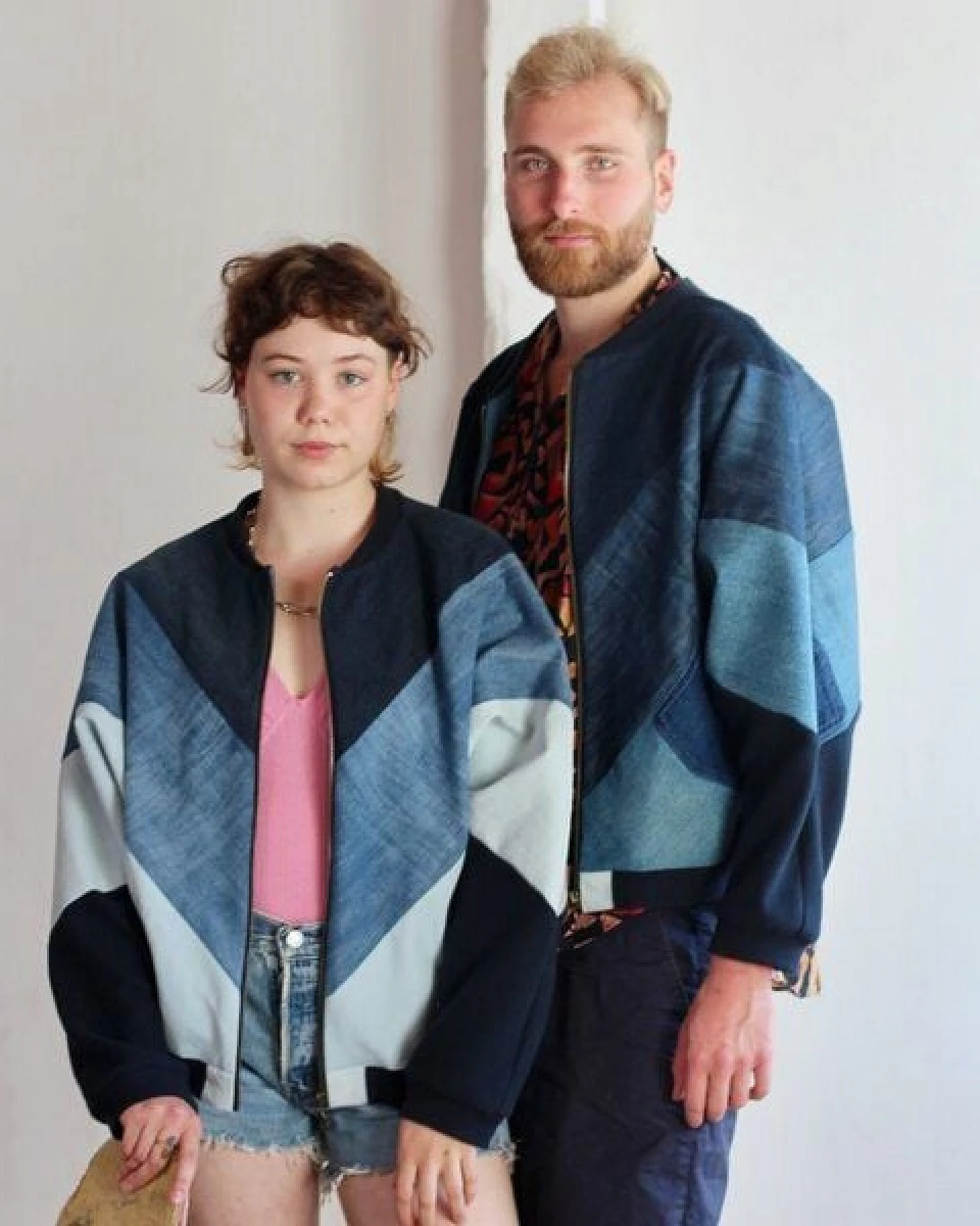 Bridge&Tunnel Blouson minimal blue – Ansicht 3