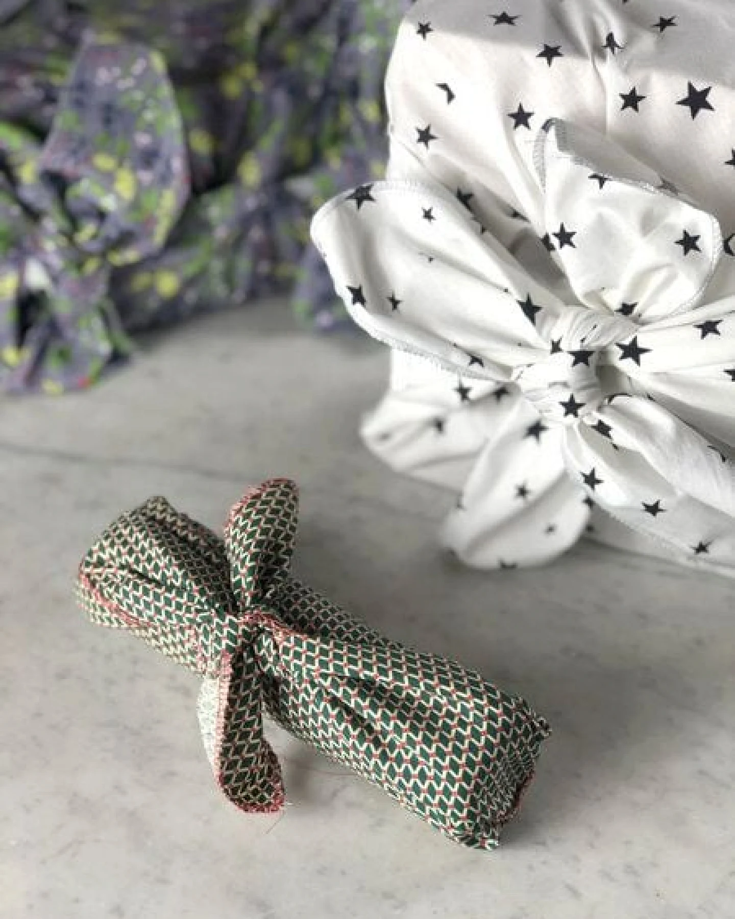 ever&again Furoshiki Tücher, nachhaltiges Geschenkpapier, Geschenkpapier aus Stoff – Ansicht 4