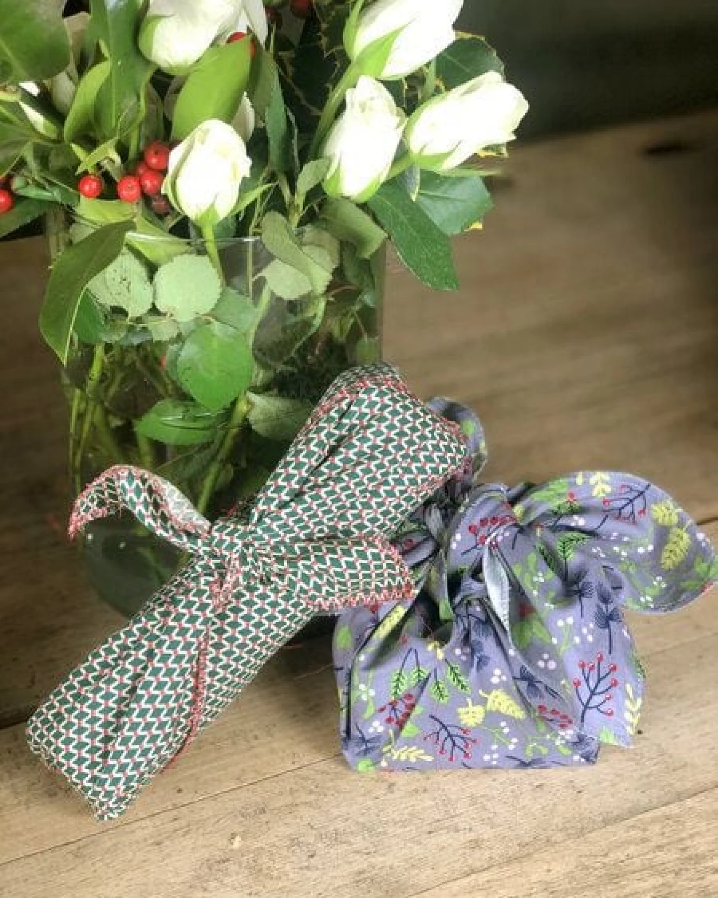 ever&again Furoshiki Tücher, nachhaltiges Geschenkpapier, Geschenkpapier aus Stoff – Ansicht 3