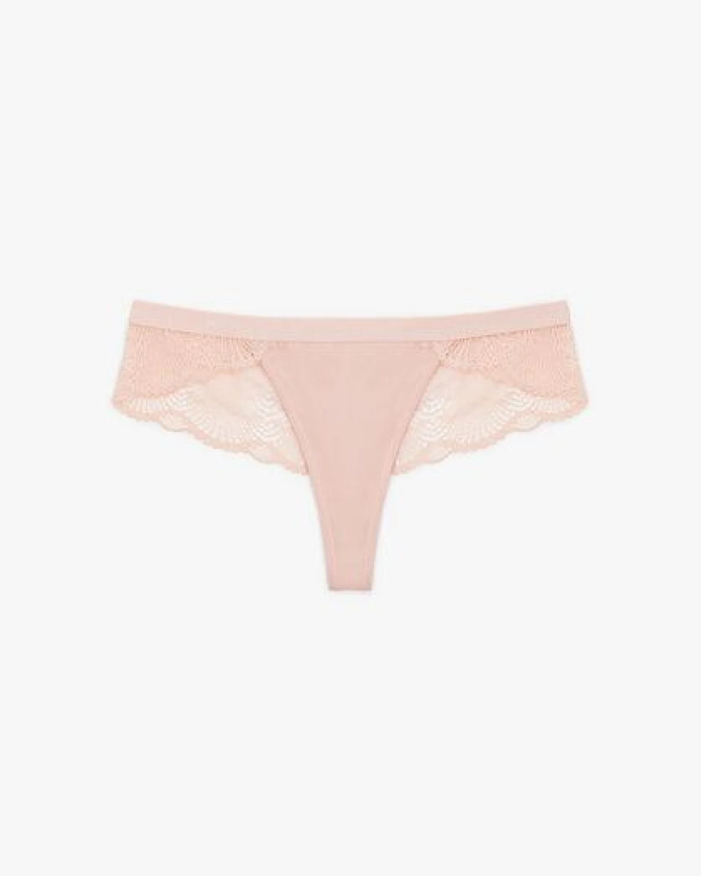 Lovjoi Tanga LUMINOUS MOSS mit filigraner Spitze – Ansicht 2