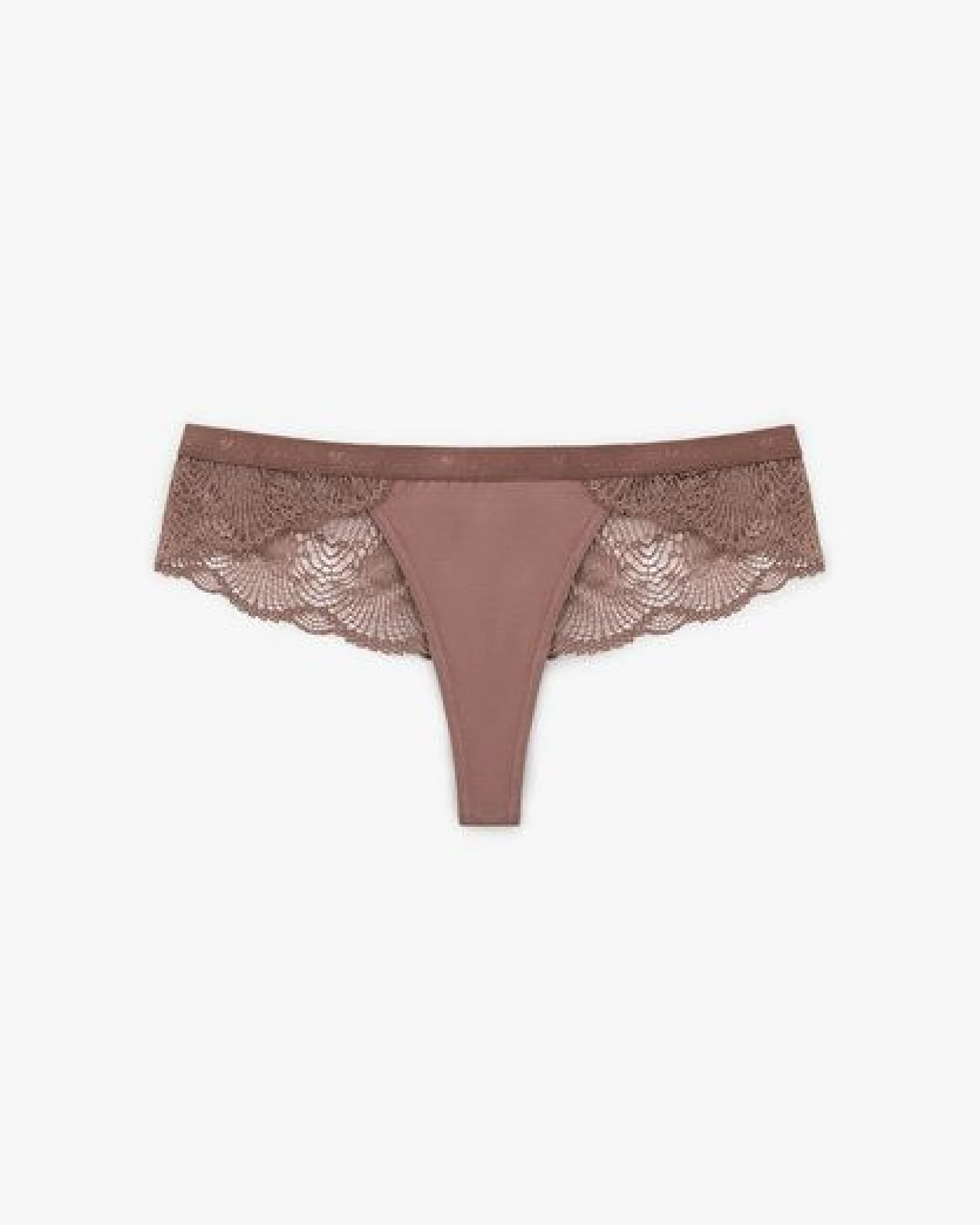 Lovjoi Tanga LUMINOUS MOSS mit filigraner Spitze – Ansicht 2