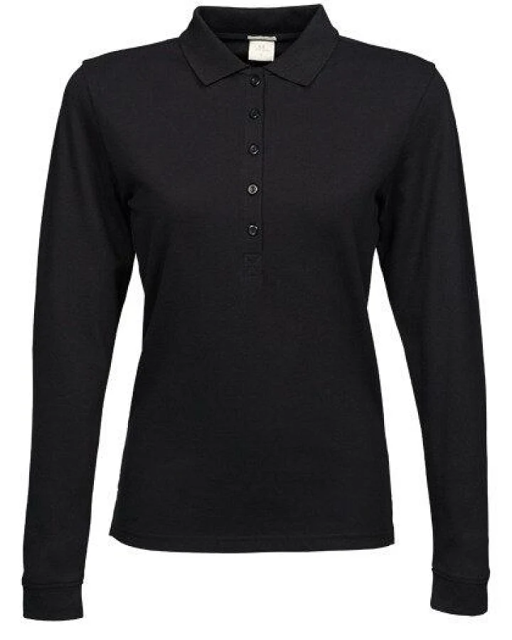 TeeJays Women´s Luxury Stretch Langarm Polo bis 3XL Poloshirt Damen