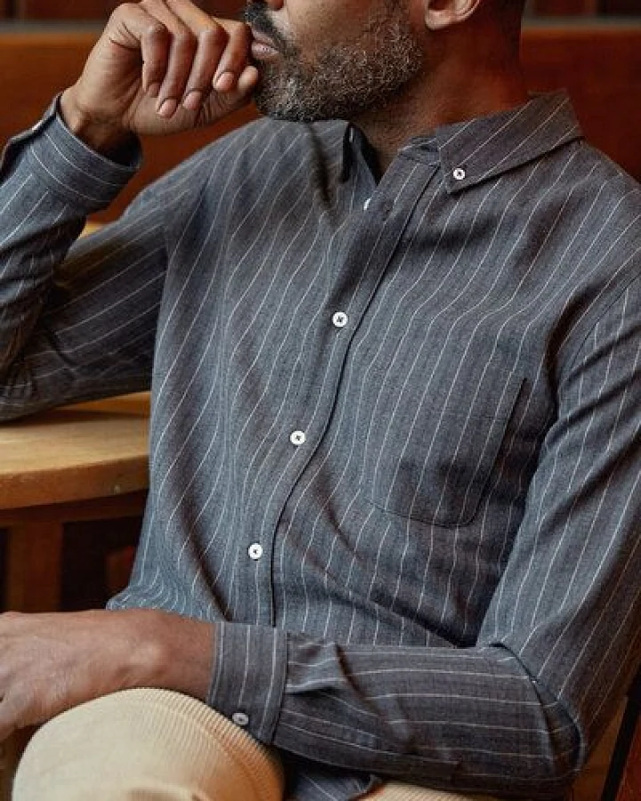 About Companions Button-Down Hemd KEN aus Bio-Baumwollflannell