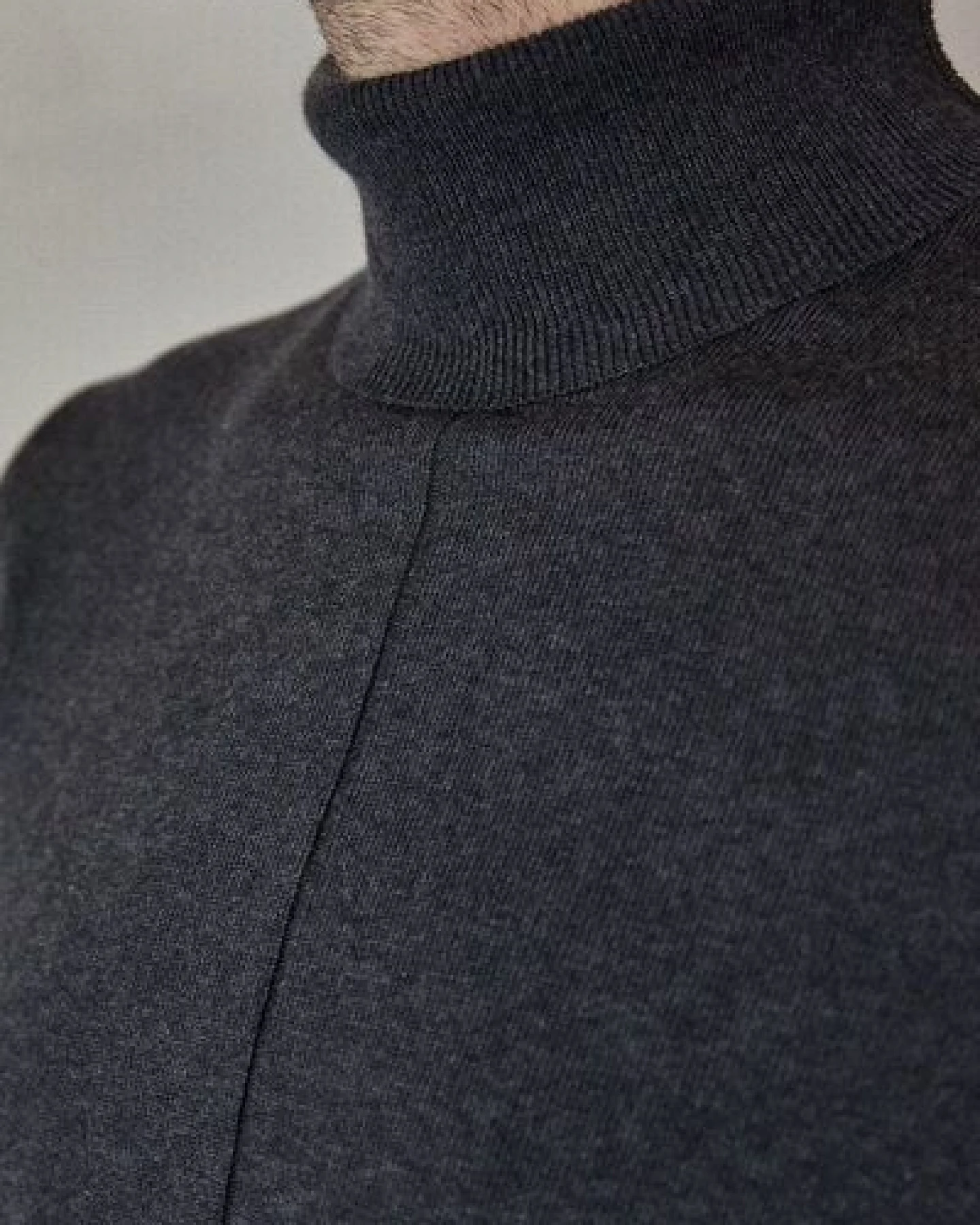 About Companions Klassischer, gestrickter Rollkragenpullover AVID aus Bio-Baumwollgarn – Ansicht 3
