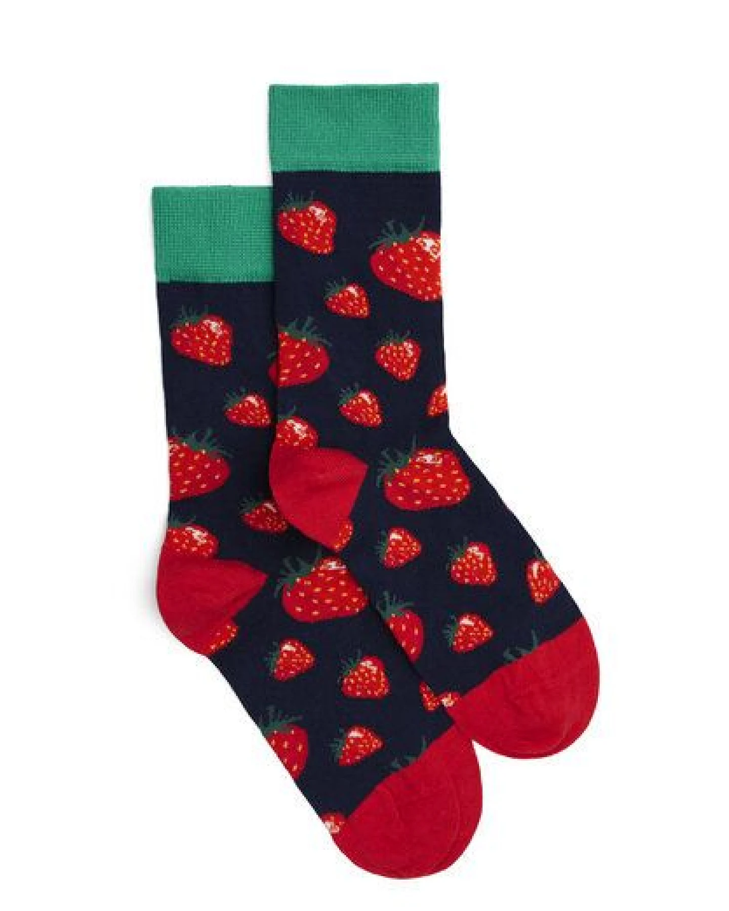 Natural Vibes Socken mit Erdbeeren – Ansicht 2