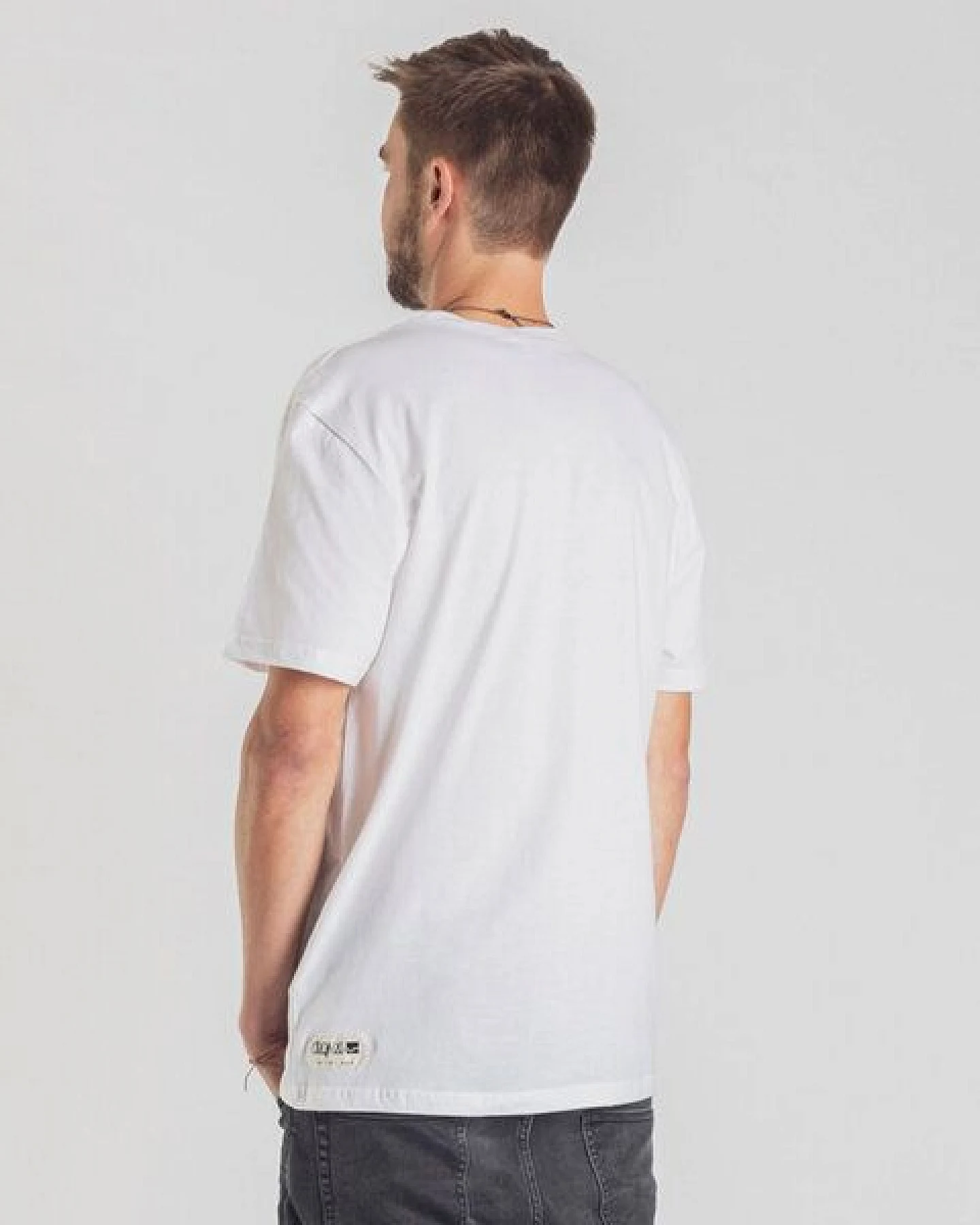 Degree Clothing Herren T-Shirt aus Bio-Baumwolle - Snow Skate - weiß – Ansicht 2
