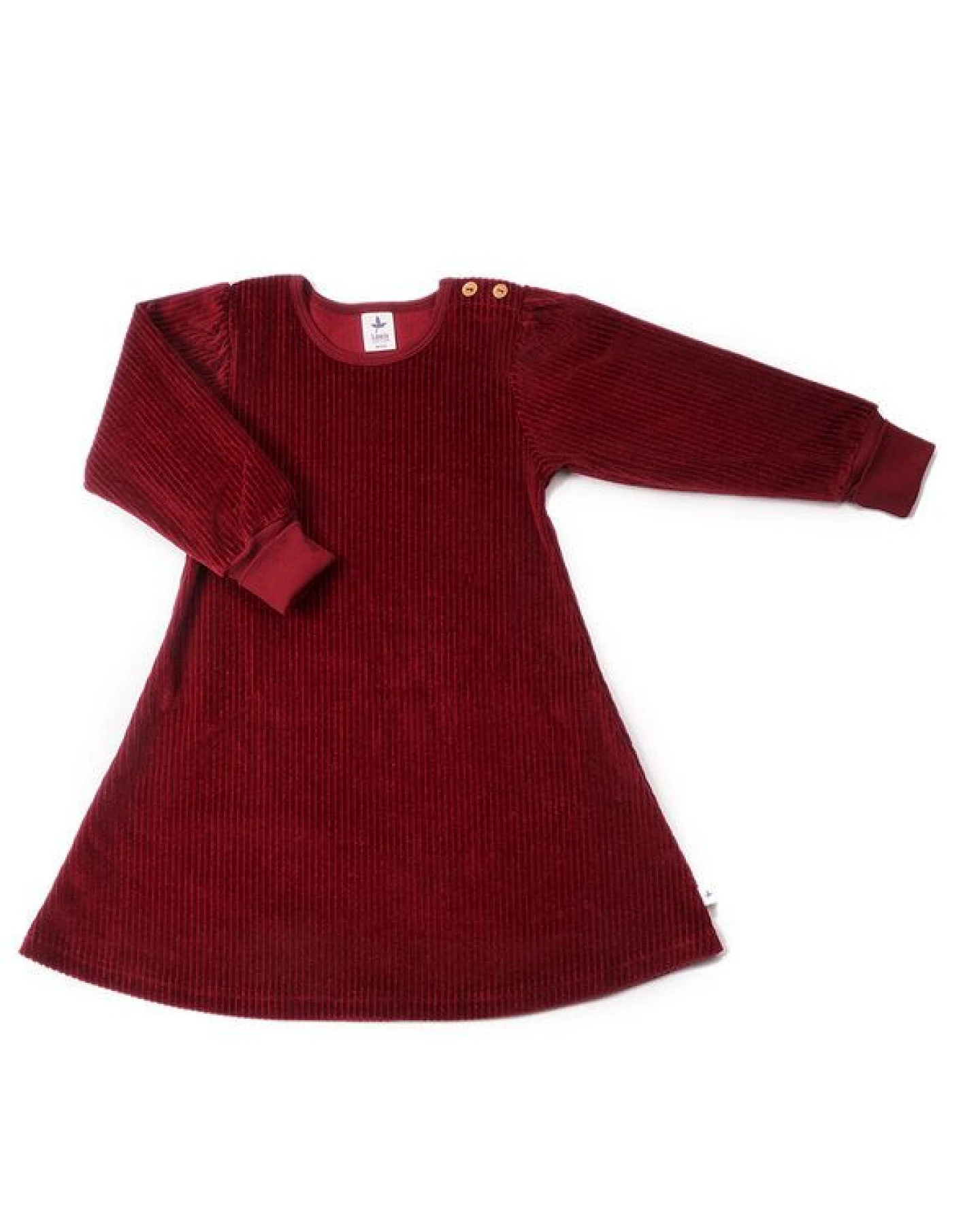 Leela Cotton Mädchen Cord-Kleid Bio-Baumwolle – Ansicht 2