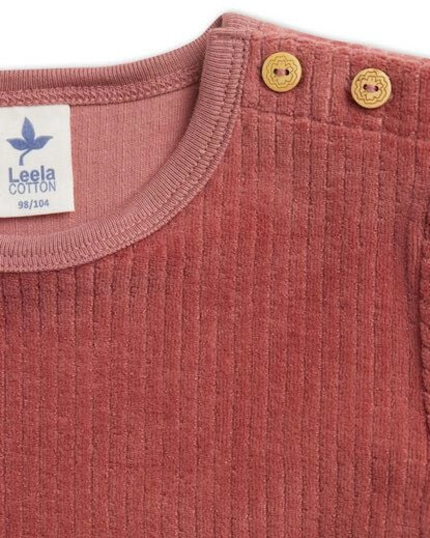 Leela Cotton Mädchen Cord-Kleid Bio-Baumwolle – Ansicht 3