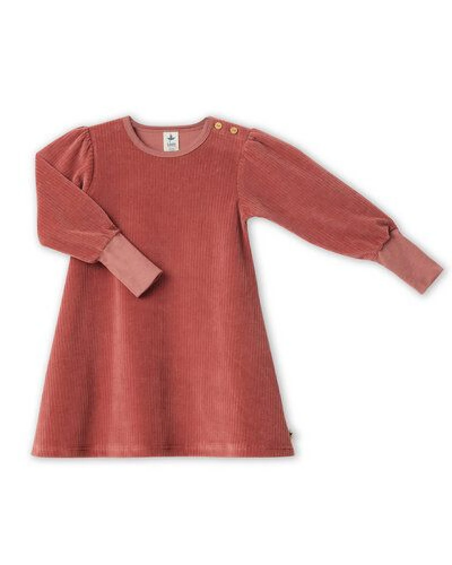 Leela Cotton Mädchen Cord-Kleid Bio-Baumwolle – Ansicht 2