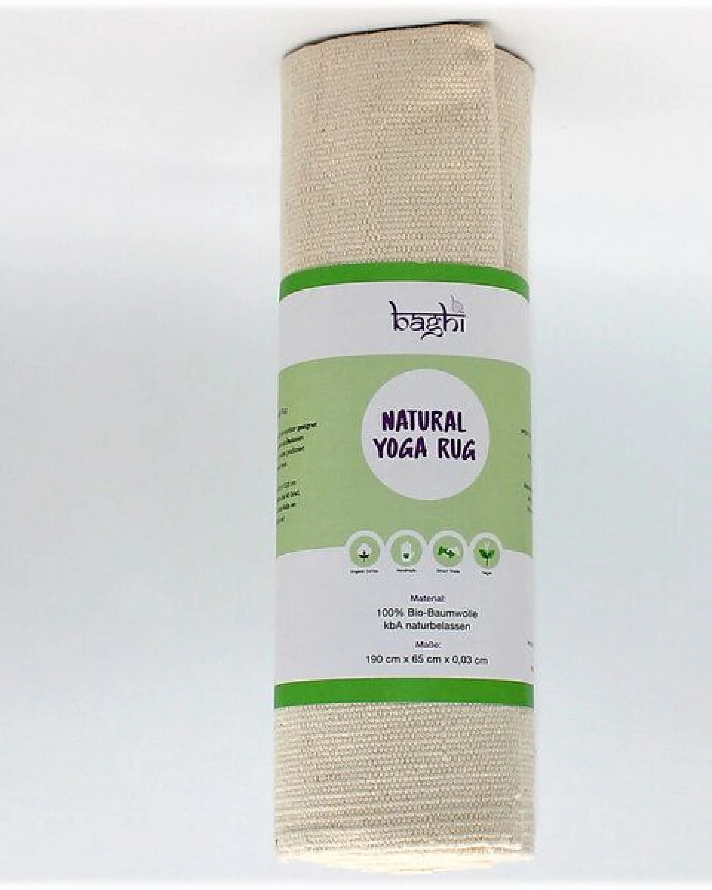 BAGHI Bio-Yogamatte aus Baumwolle – Ansicht 2