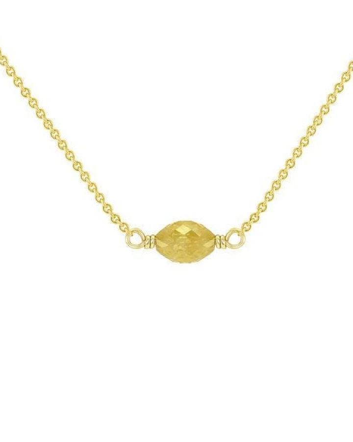 Eppi Goldener Choker mit gelbem Diamant Melodei
