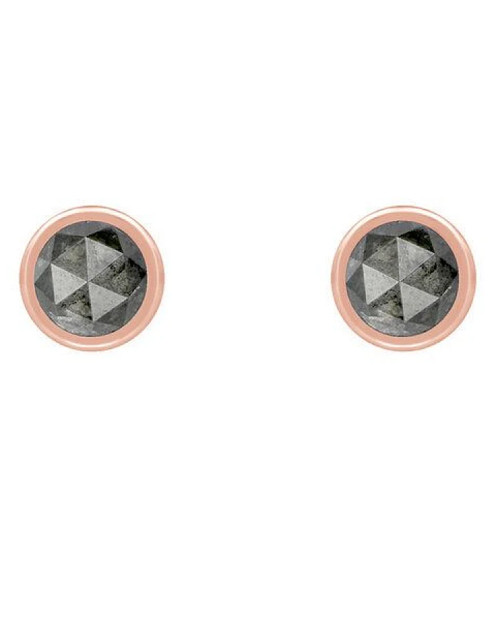 Eppi Goldene Ohrringe mit 0.52ct Salt'n'Pepper Diamanten Gledina