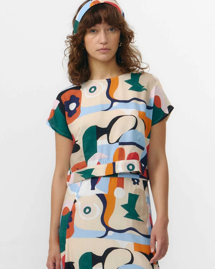 T-Shirt Hebron Print Cruise Rot