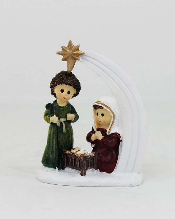 Mitienda Shop Heilige Familie mit Stern mini, kleine Weihnachtsdeko