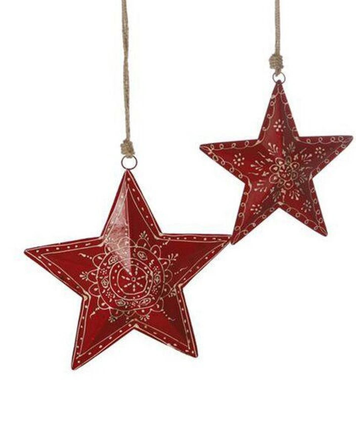 Mitienda Shop Sternhänger mit Muster - Weihnachtsdeko 27cm – Ansicht 2