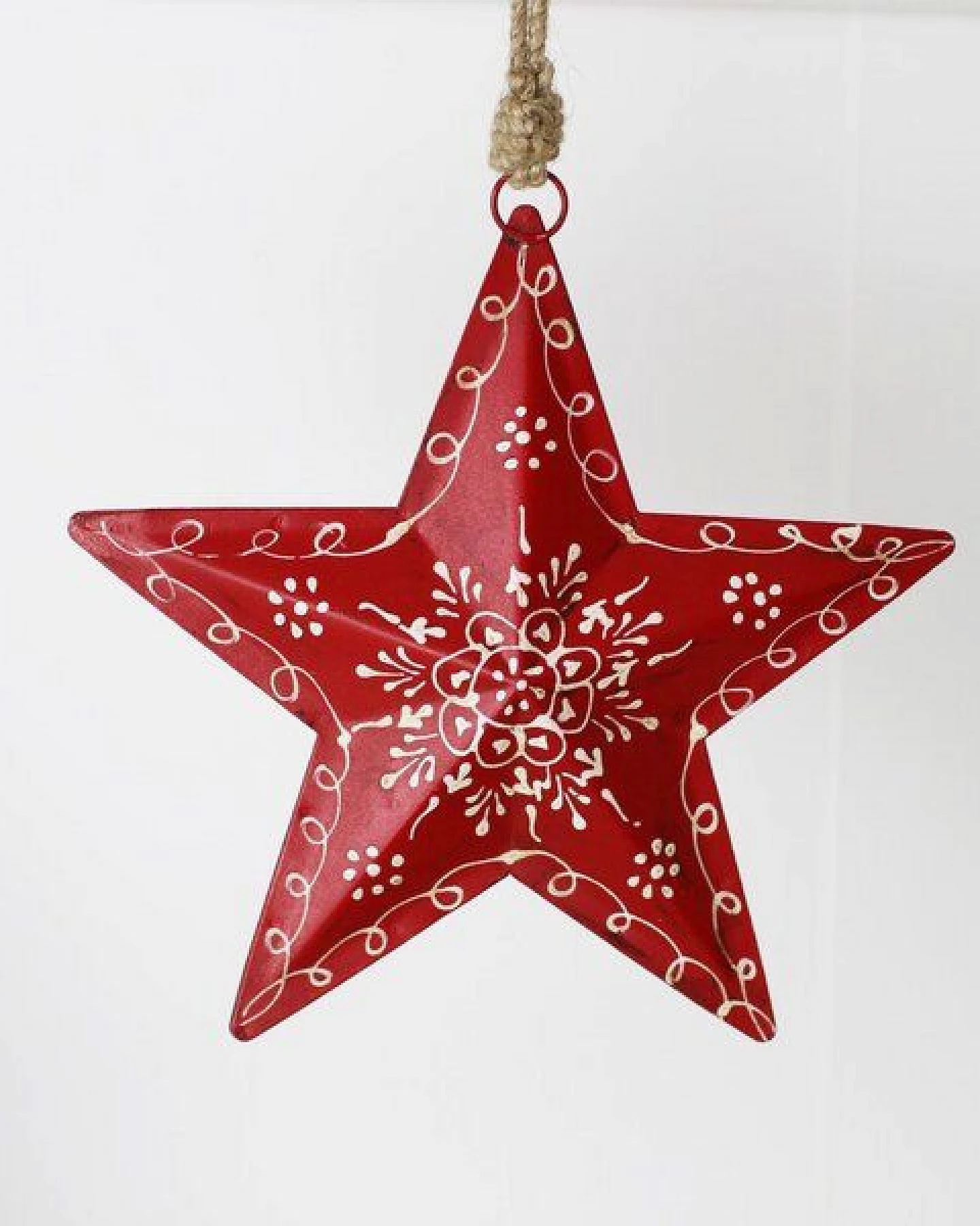 Mitienda Shop Sternhänger mit Muster - Weihnachtsdeko 27cm – Ansicht 4