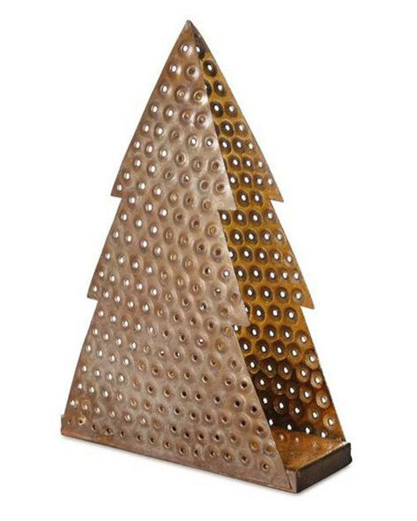 Mitienda Shop Teelichthalter Tannenbaum aus Recyccling Metall - Weihnachtsdeko – Ansicht 2