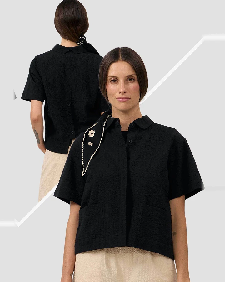 Bluse Eder Schwarz