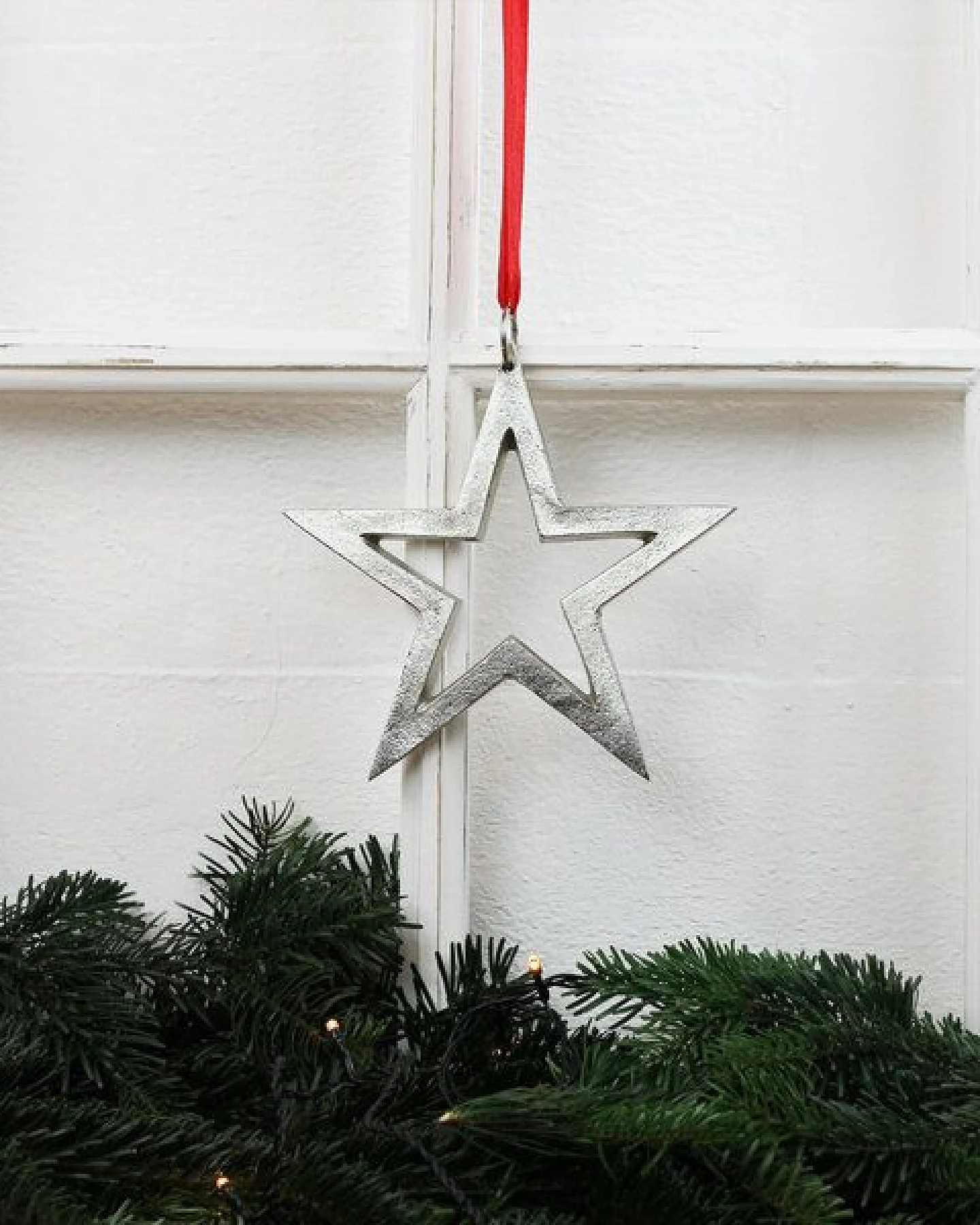 Mitienda Shop Sternhänger silber, Weihnachdeko zum Aufhängen – Ansicht 3