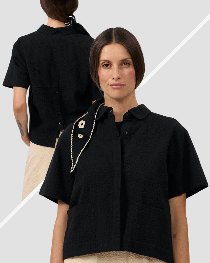 Bluse Eder Schwarz