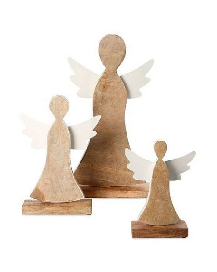 Mitienda Shop Engel Holz Weihnachtsdeko 21cm