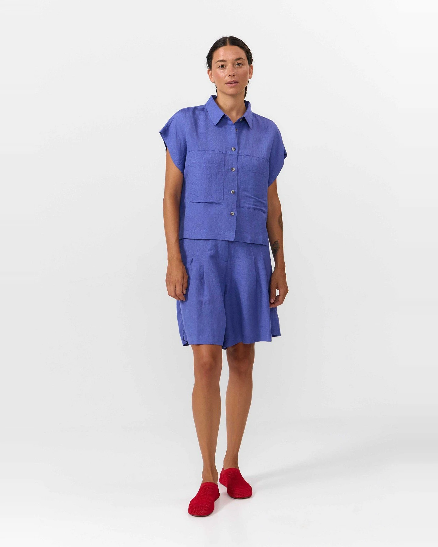 Bluse Amur Blau – Ansicht 4