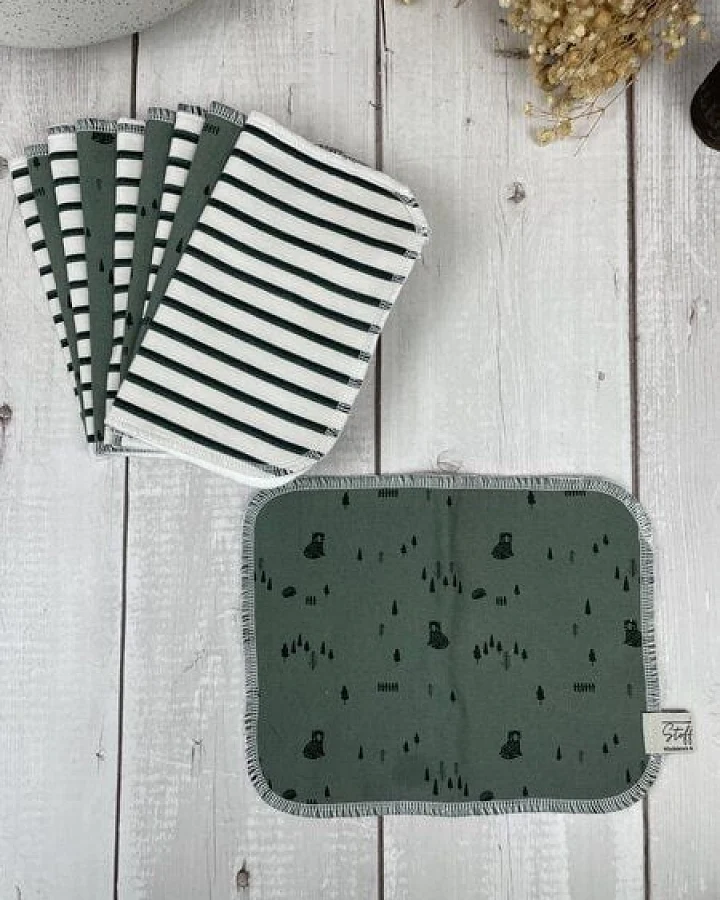 Stoffretter - Windelarsch & Zwirn Stoffretter Waschbare Upcycling Baby Feuchttücher - 10er Set