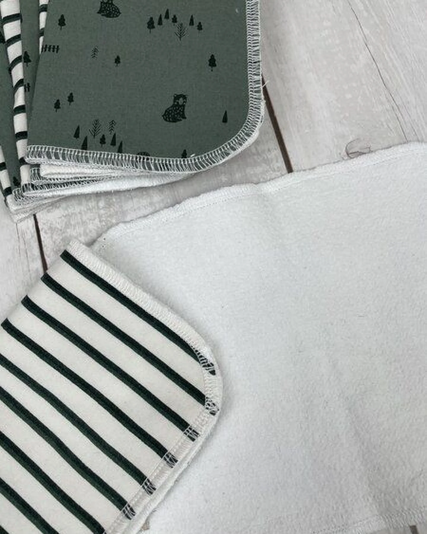 Stoffretter - Windelarsch & Zwirn Stoffretter Waschbare Upcycling Baby Feuchttücher - 10er Set – Ansicht 3