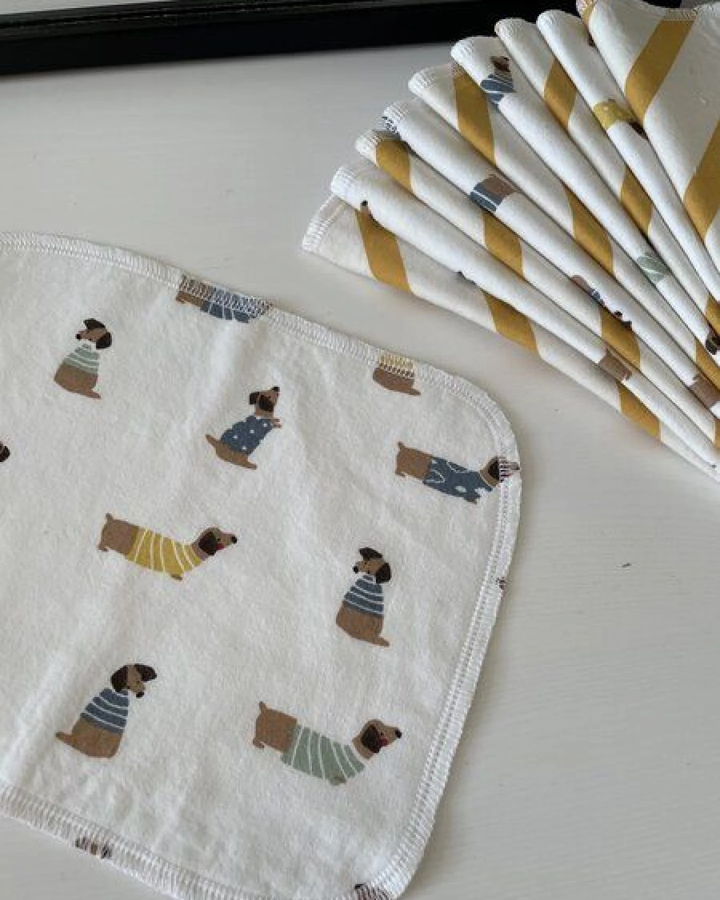 Stoffretter - Windelarsch & Zwirn Stoffretter Waschbare Upcycling Baby Feuchttücher - 10er Set – Ansicht 3