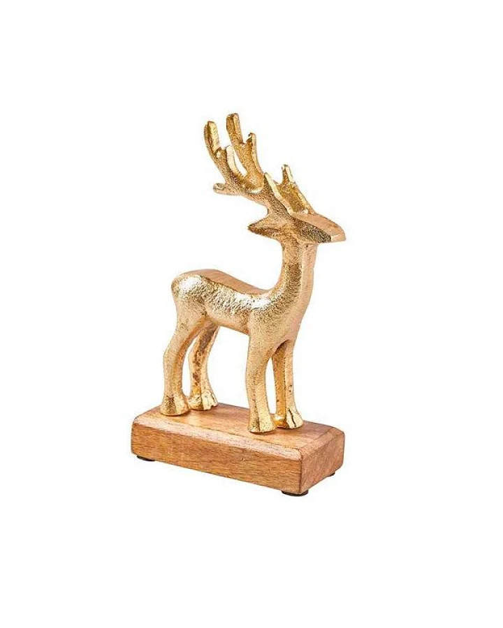 Mitienda Shop Hirsch Weihnachtsdeko gold Aufsteller
