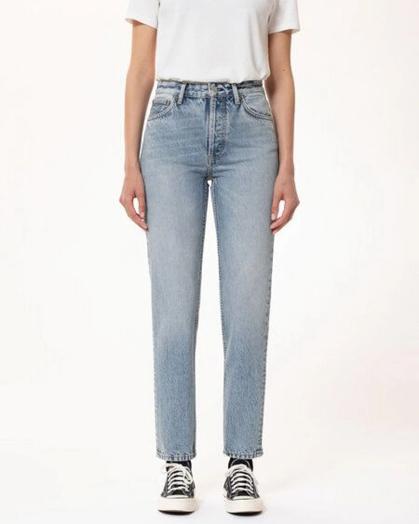 Nudie Jeans Highwaist Jeans - Breezy Britt - aus Bio-Baumwolle – Ansicht 3