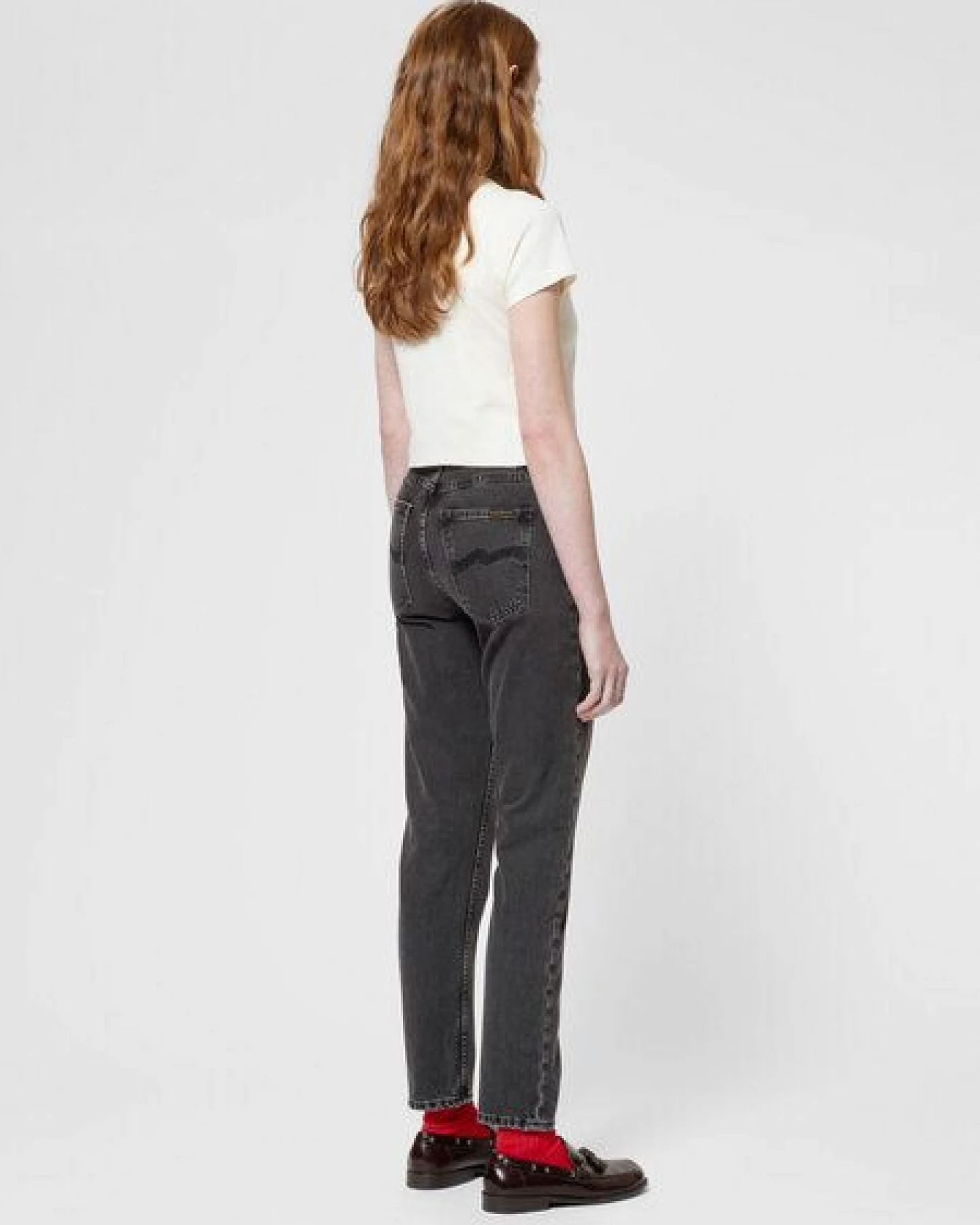 Nudie Jeans Highwaist Jeans - Breezy Britt - aus Bio-Baumwolle – Ansicht 3