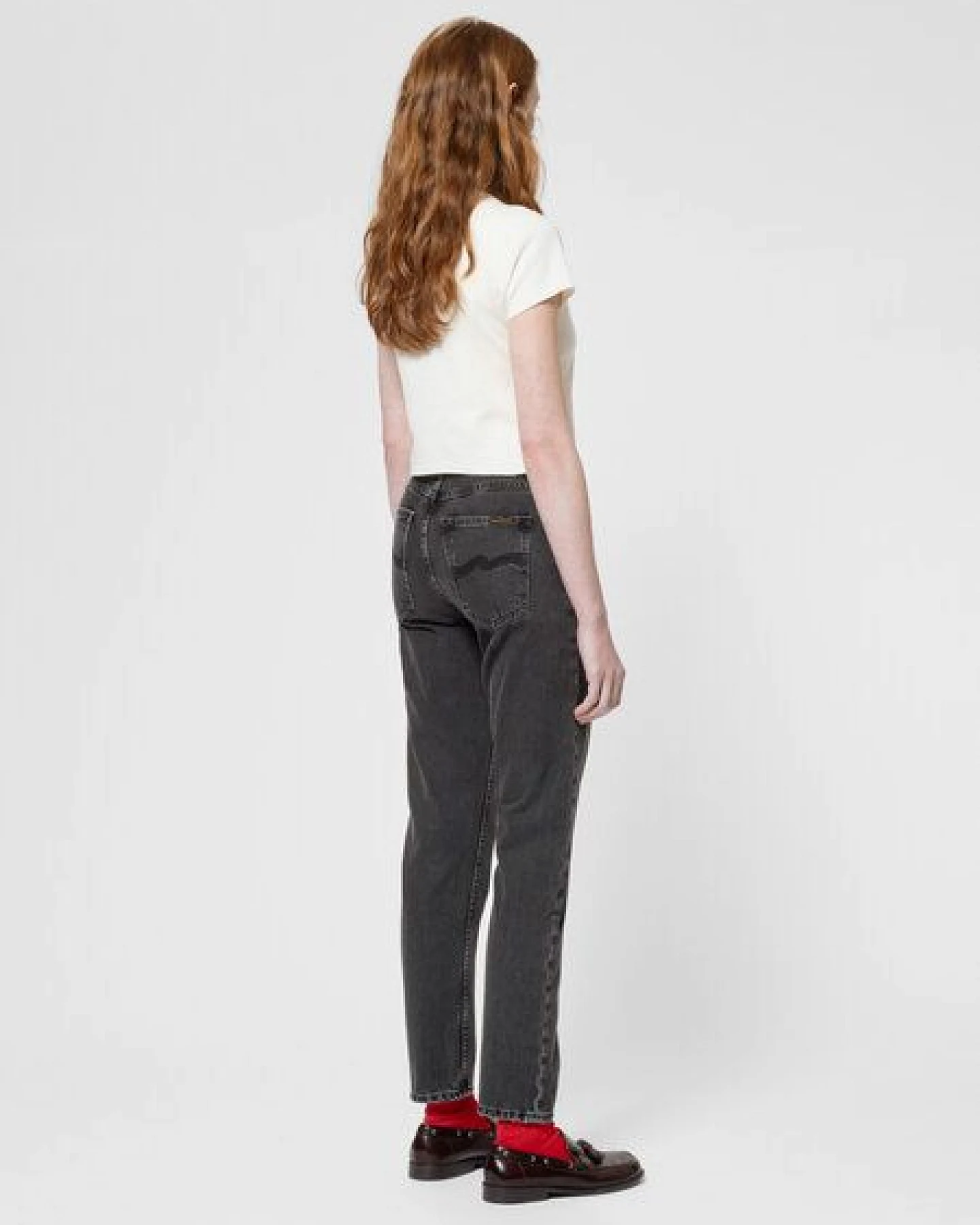 Nudie Jeans Highwaist Jeans - Breezy Britt - aus Bio-Baumwolle – Ansicht 3