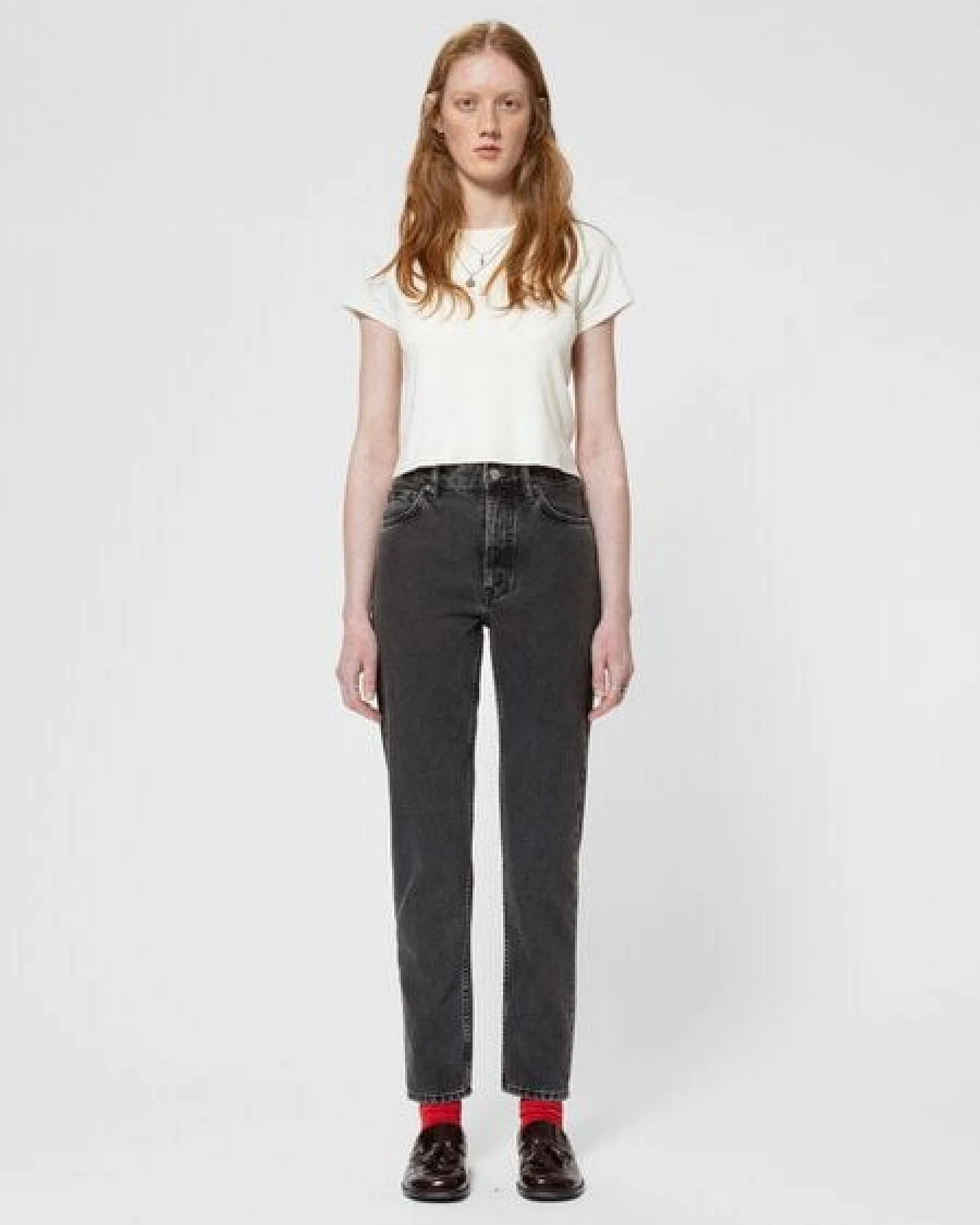 Nudie Jeans Highwaist Jeans - Breezy Britt - aus Bio-Baumwolle – Ansicht 4