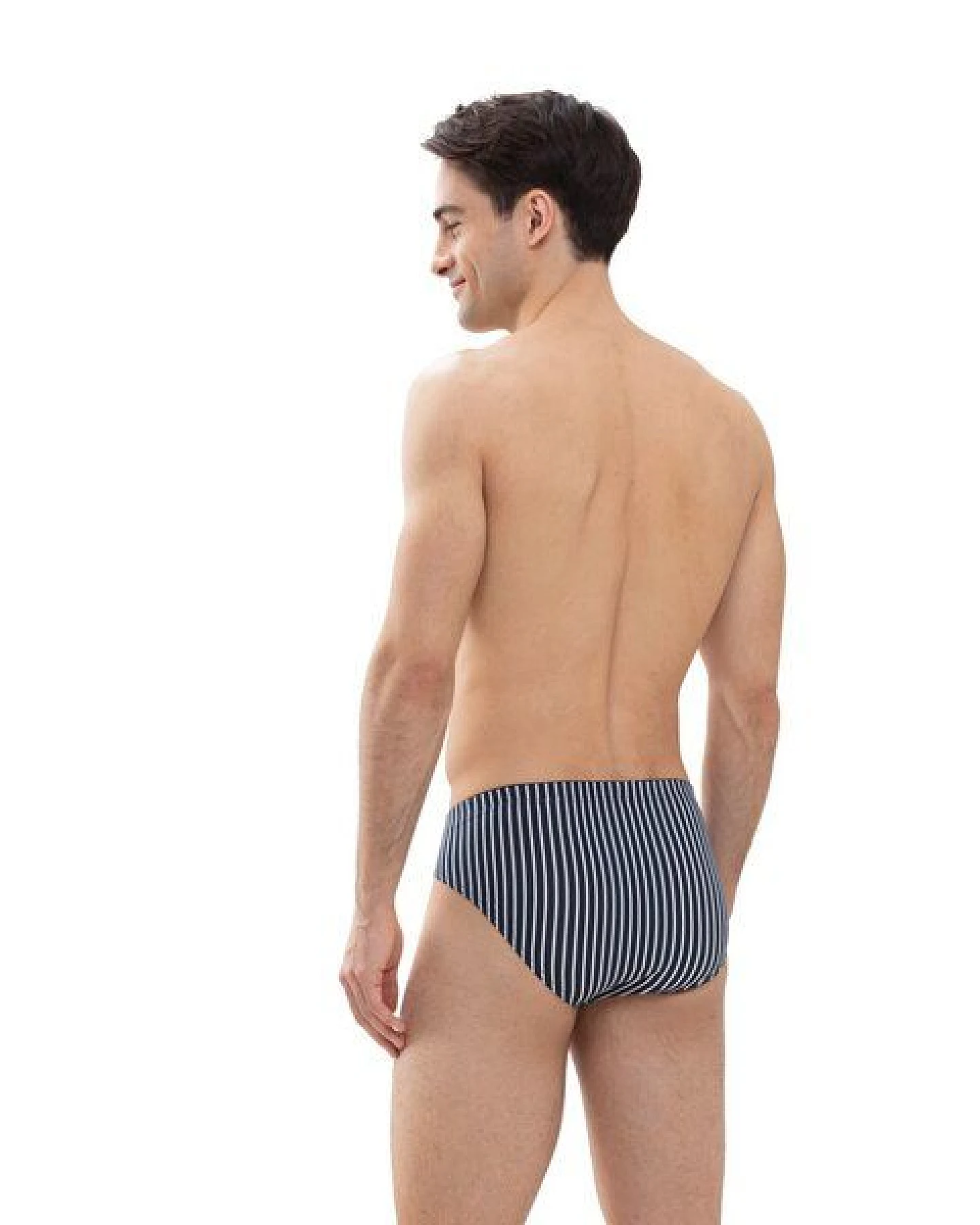 Mey Herren Jazz-Pant Slip aus GOTS Biobaumwolle "Newham" gestreift – Ansicht 2