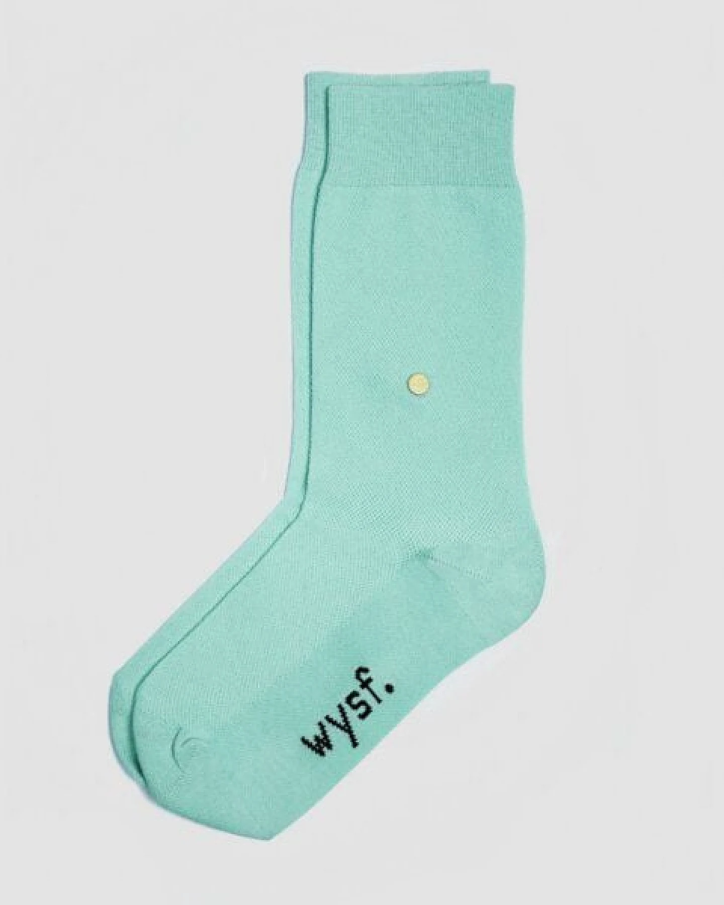 wysf. | what you stand for. Moderne Premium Socken, Piqué Strick mit Knopf, Bio-Baumwoll-Mix – Ansicht 4