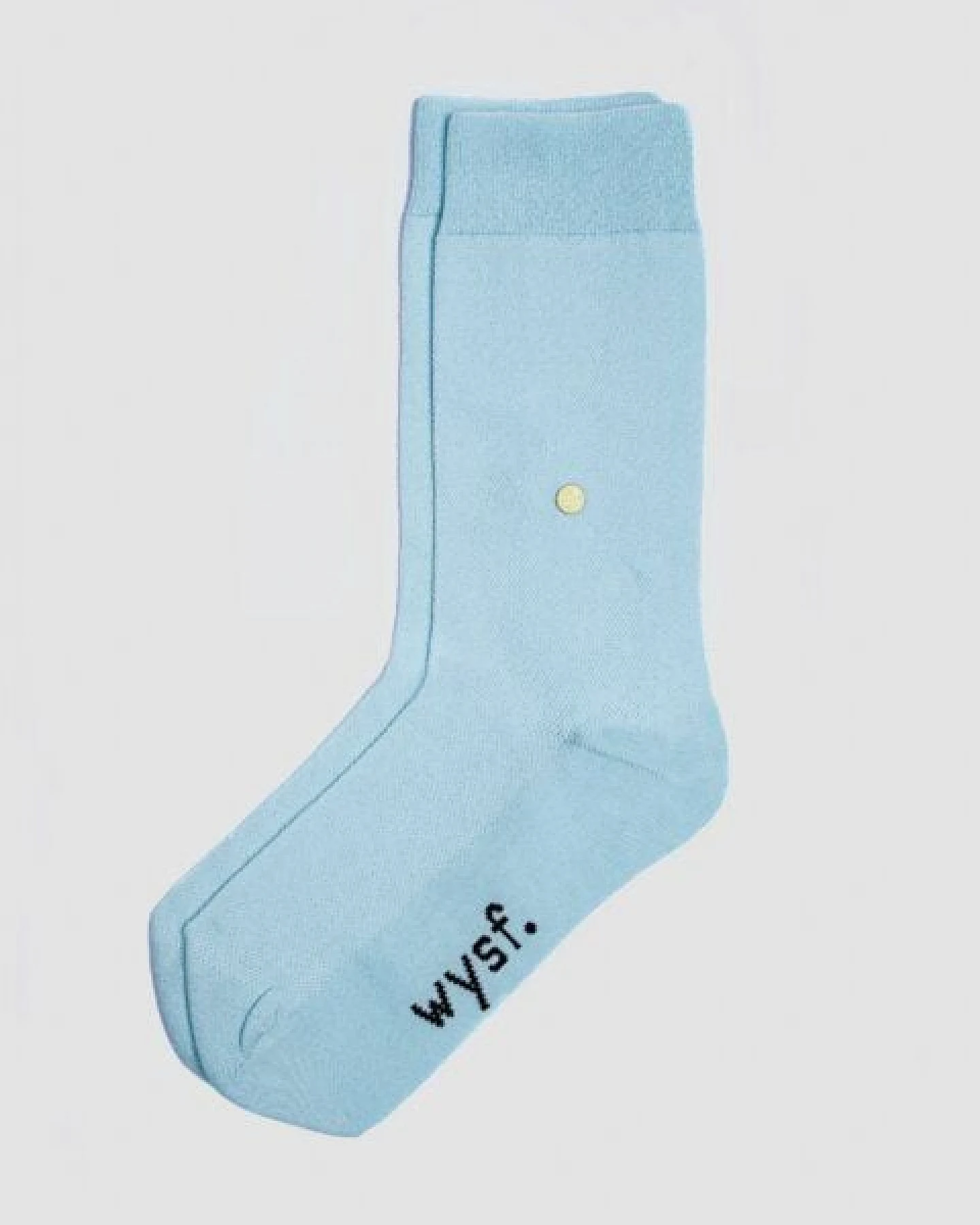 wysf. | what you stand for. Moderne Premium Socken, Piqué Strick mit Knopf, Bio-Baumwoll-Mix – Ansicht 4