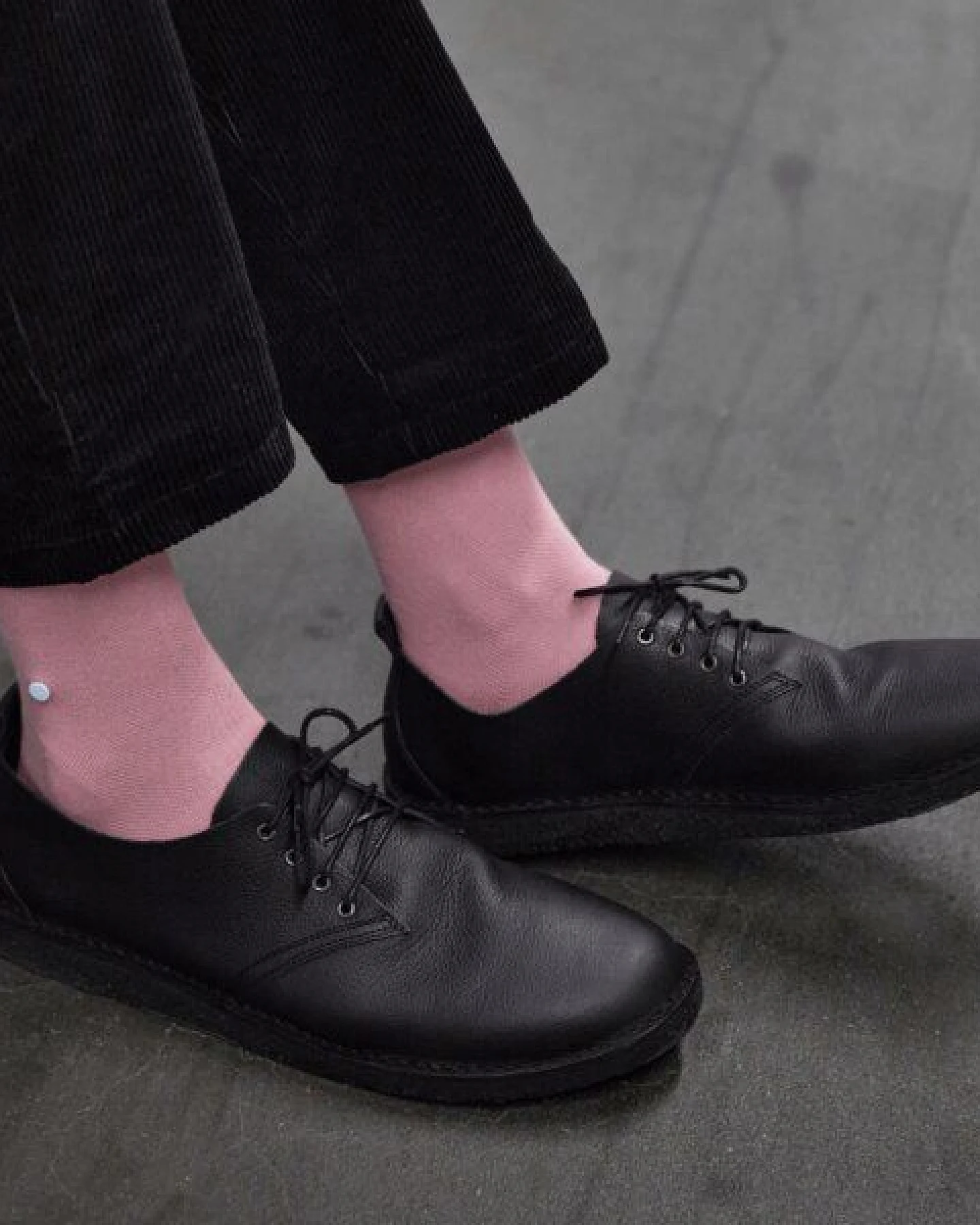 wysf. | what you stand for. Moderne Premium Socken, Piqué Strick mit Knopf, Bio-Baumwoll-Mix – Ansicht 3