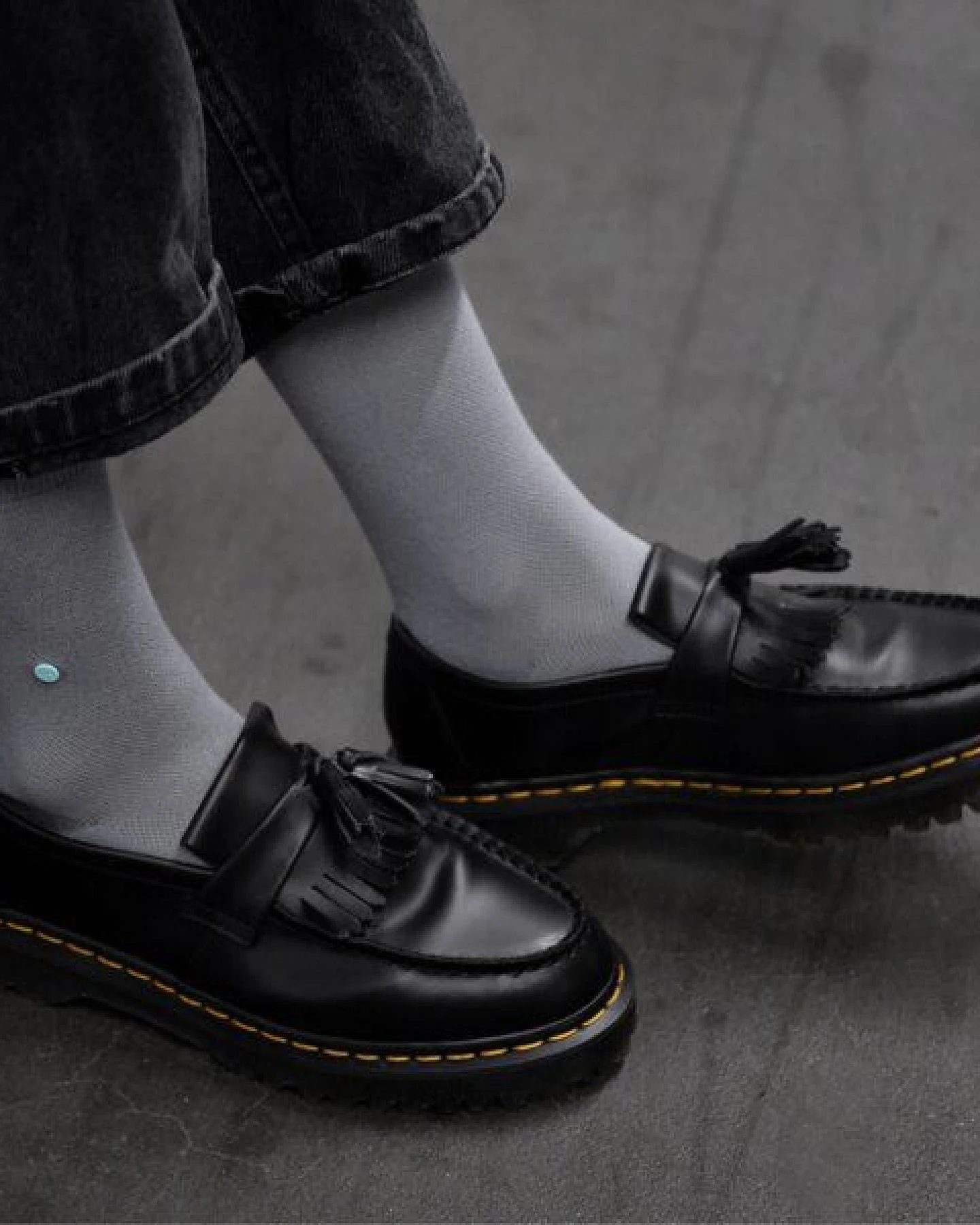 wysf. | what you stand for. Moderne Premium Socken, Piqué Strick mit Knopf, Bio-Baumwoll-Mix – Ansicht 3