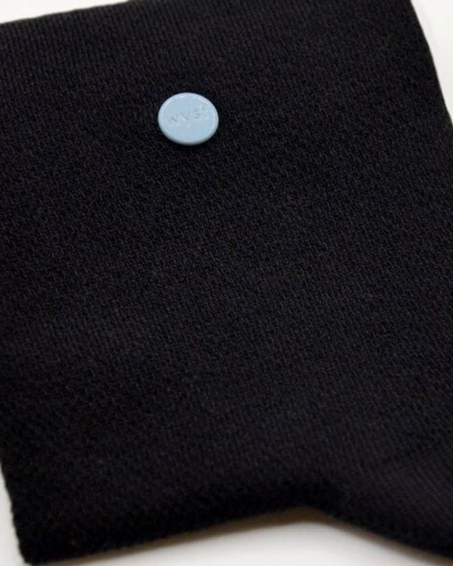wysf. | what you stand for. Moderne Premium Socken, Piqué Strick mit Knopf, Bio-Baumwoll-Mix – Ansicht 2