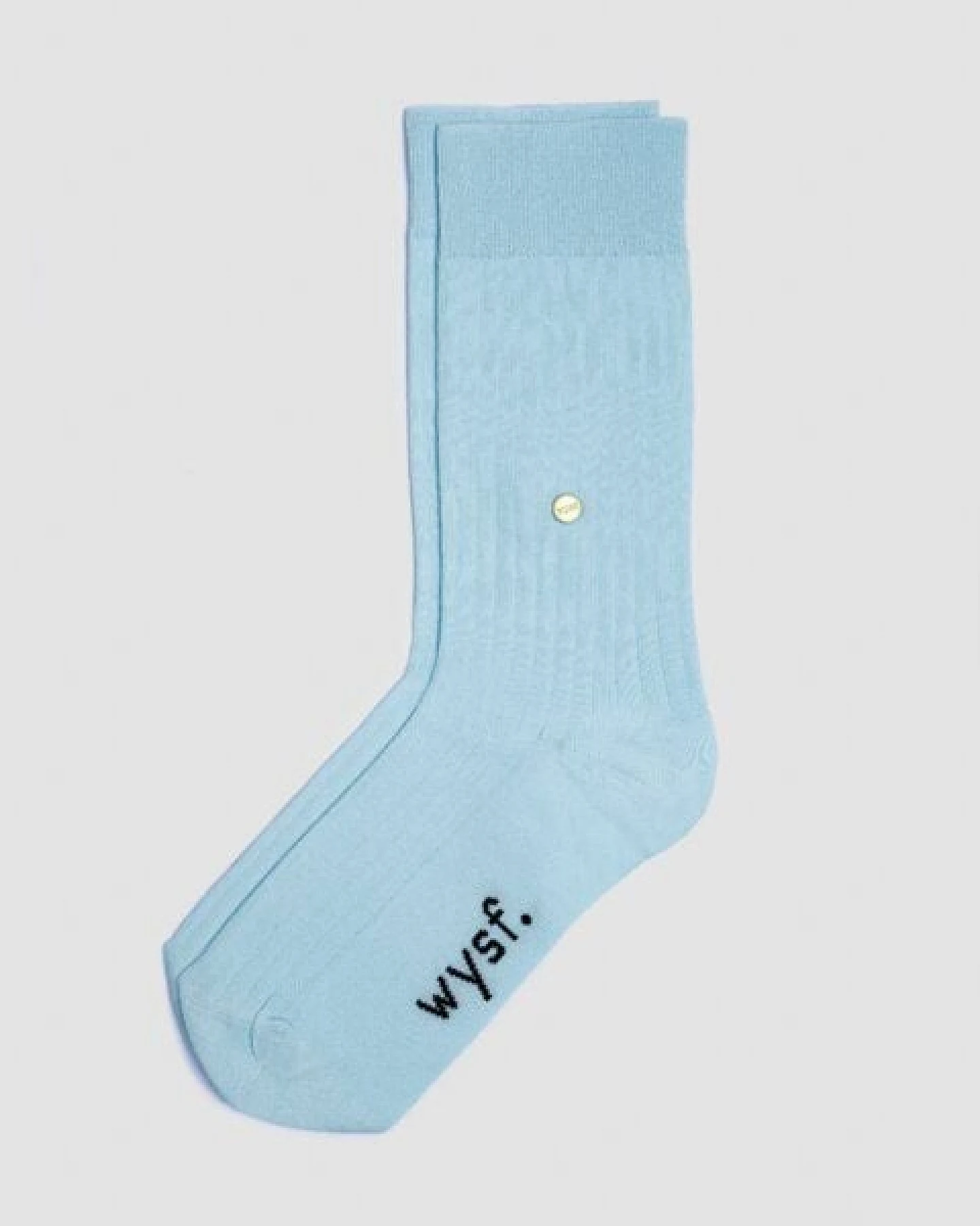 wysf. | what you stand for. Moderne Premium Socken, Rippenstrick mit Knopf, Bio-Baumwoll-Mix – Ansicht 4