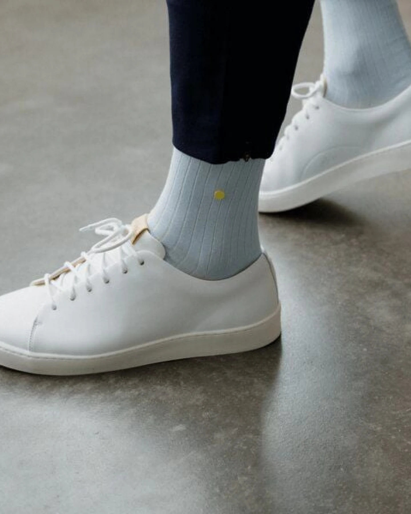 wysf. | what you stand for. Moderne Premium Socken, Rippenstrick mit Knopf, Bio-Baumwoll-Mix – Ansicht 3