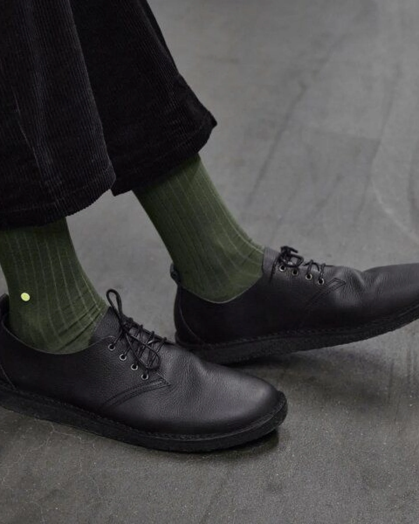 wysf. | what you stand for. Moderne Premium Socken, Rippenstrick mit Knopf, Bio-Baumwoll-Mix – Ansicht 3
