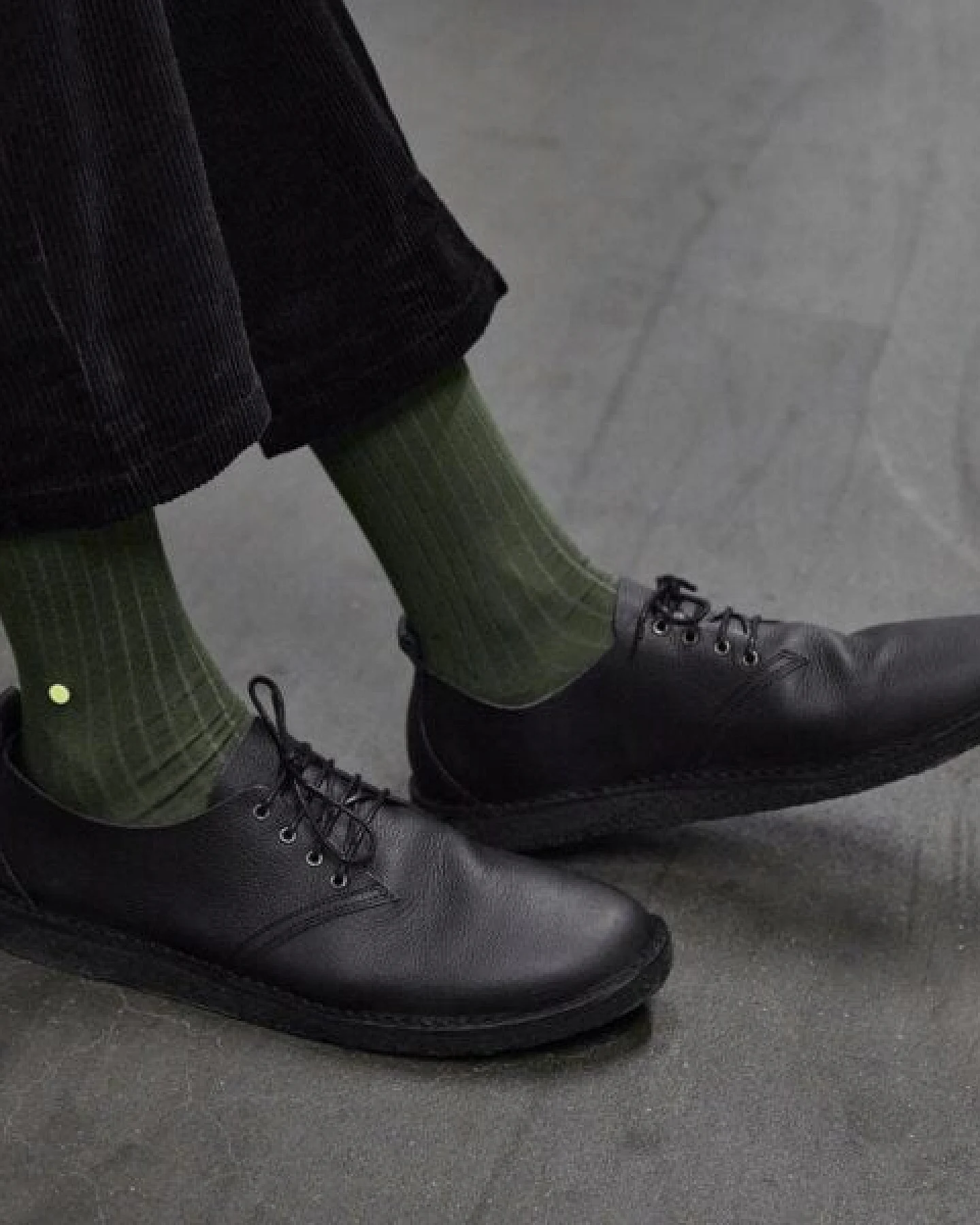 wysf. | what you stand for. Moderne Premium Socken, Rippenstrick mit Knopf, Bio-Baumwoll-Mix – Ansicht 3
